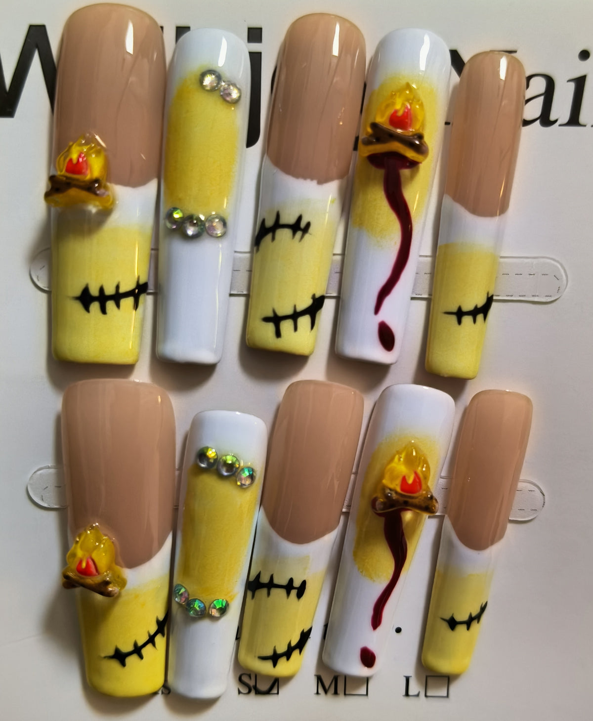 Handmade Press On Nails - Style 06